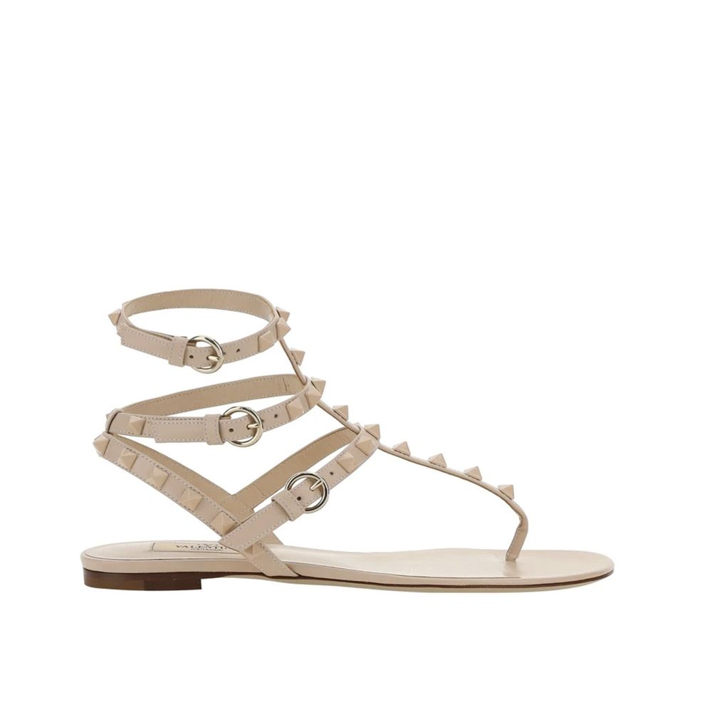 Valentino Garavani Multicolor Calfskin Strap-On Sandals