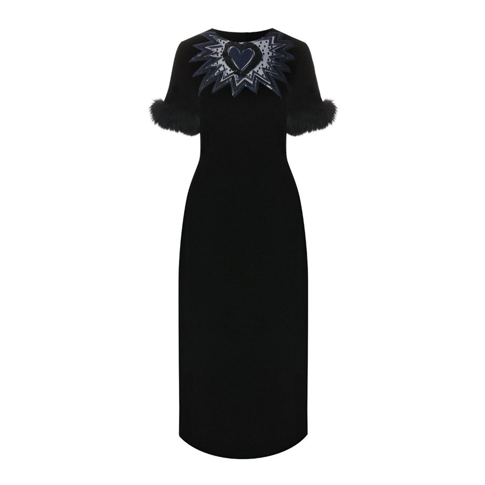 Fendi Black Viscose Cocktail Dress