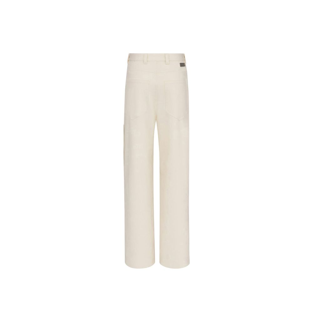 Dior White Cashmere Chino Pants