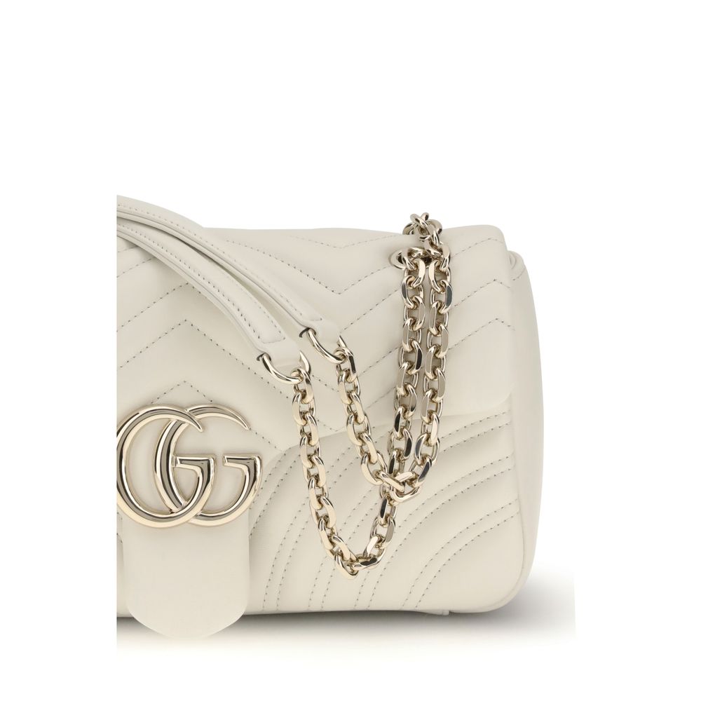 Gucci White Calf Leather Bos Taurus Handbag
