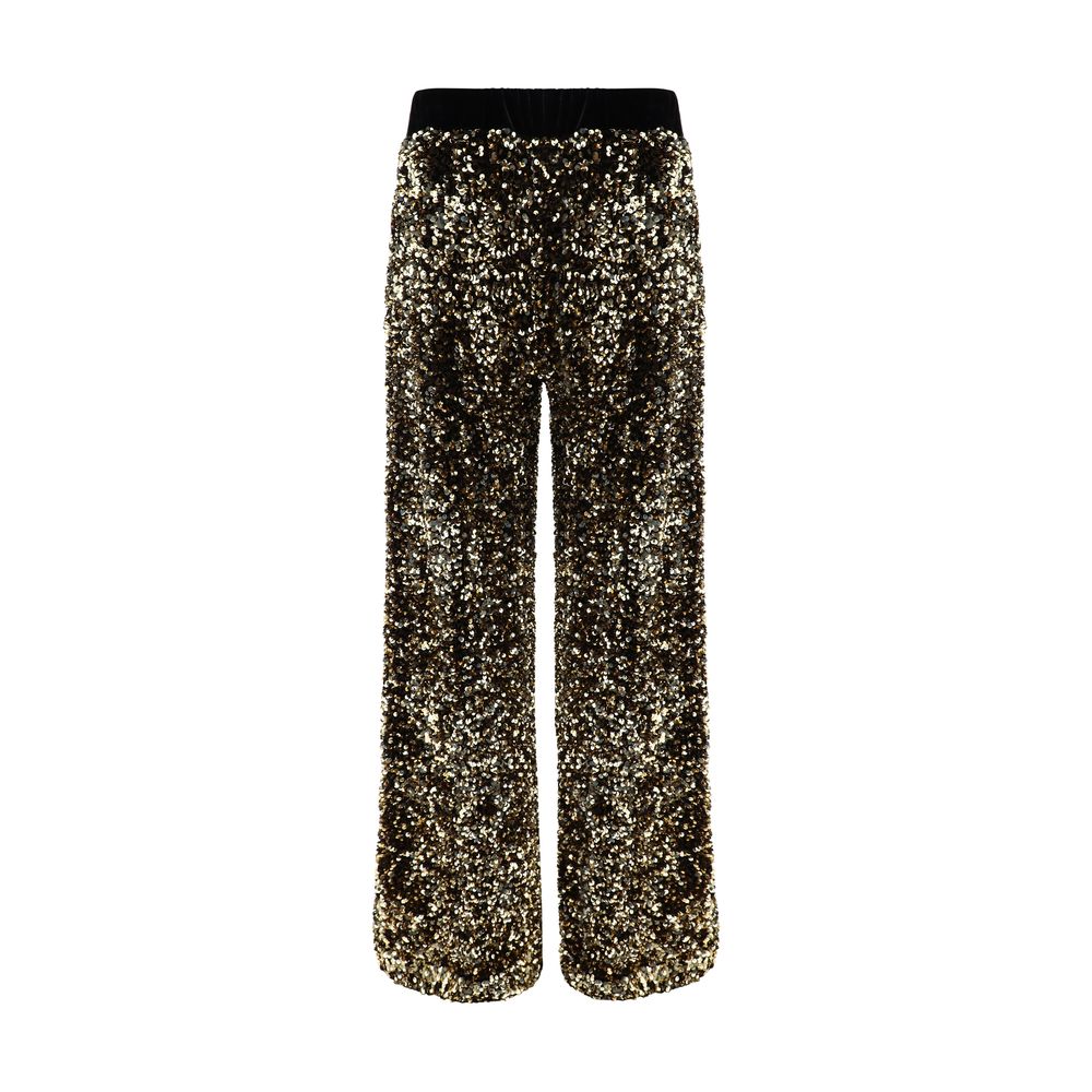 Ella Gold Polyamide Casual Pants