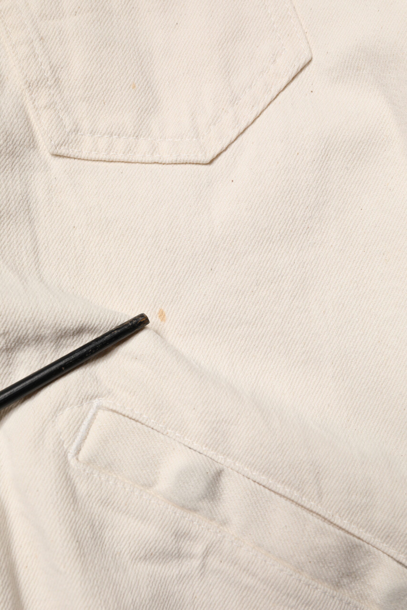 Dolce & Gabbana Off White Cotton Full Zip Denim Men Blouson Jacket