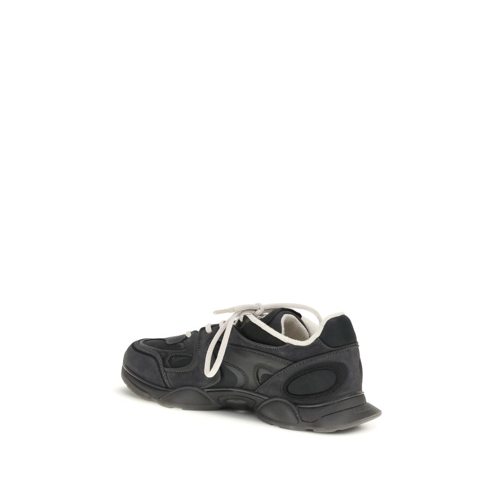 Axel Arigato Black Calf Leather Bos Taurus Chunky Sneakers