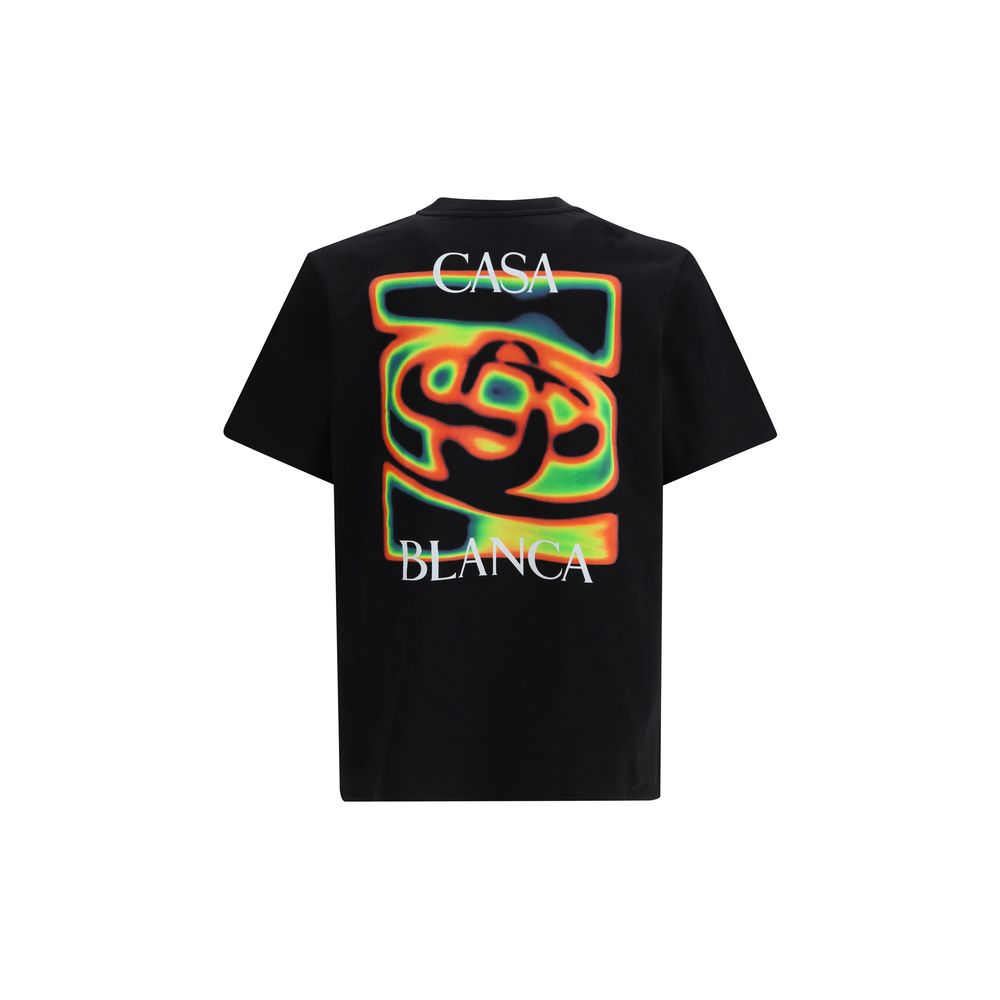 Casablanca Black Cotton T-Shirt