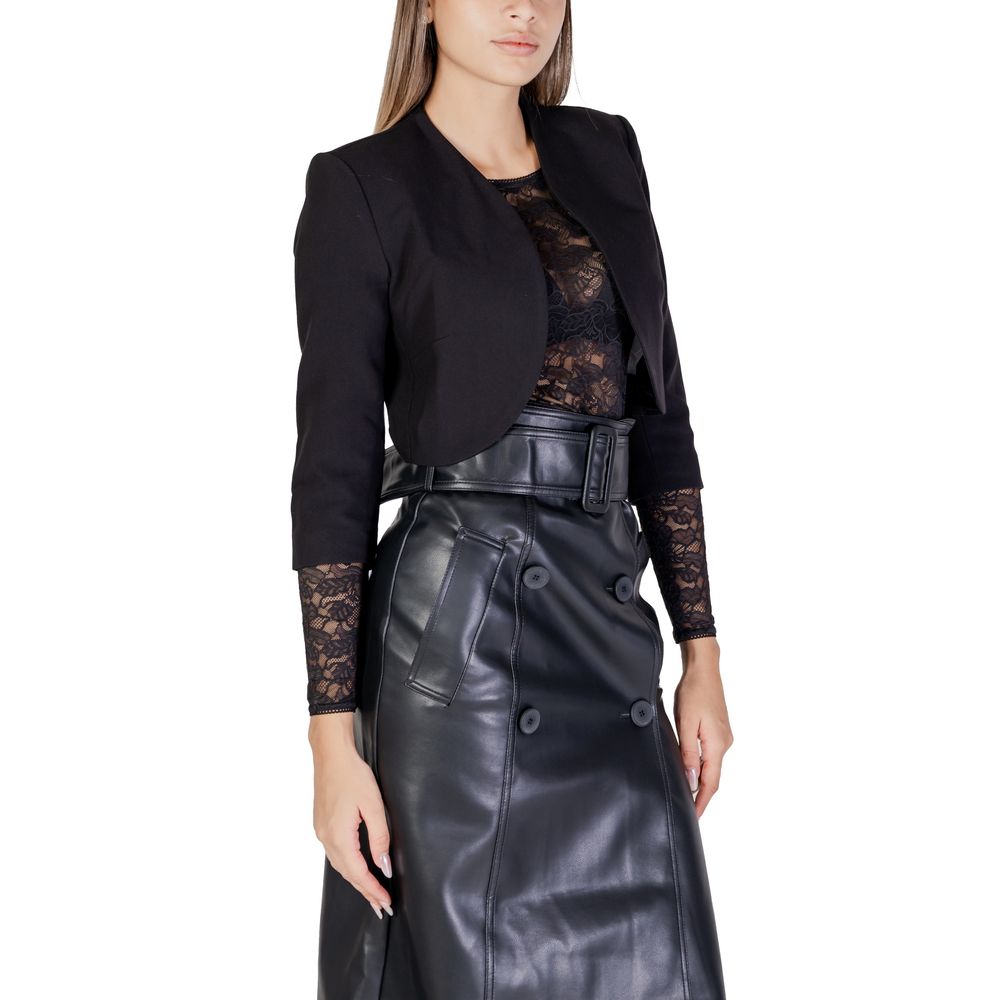 Morgan De Toi Black Polyester Coat