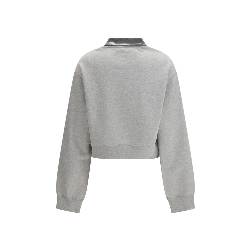Miu Miu Gray Cotton Sweatshirt
