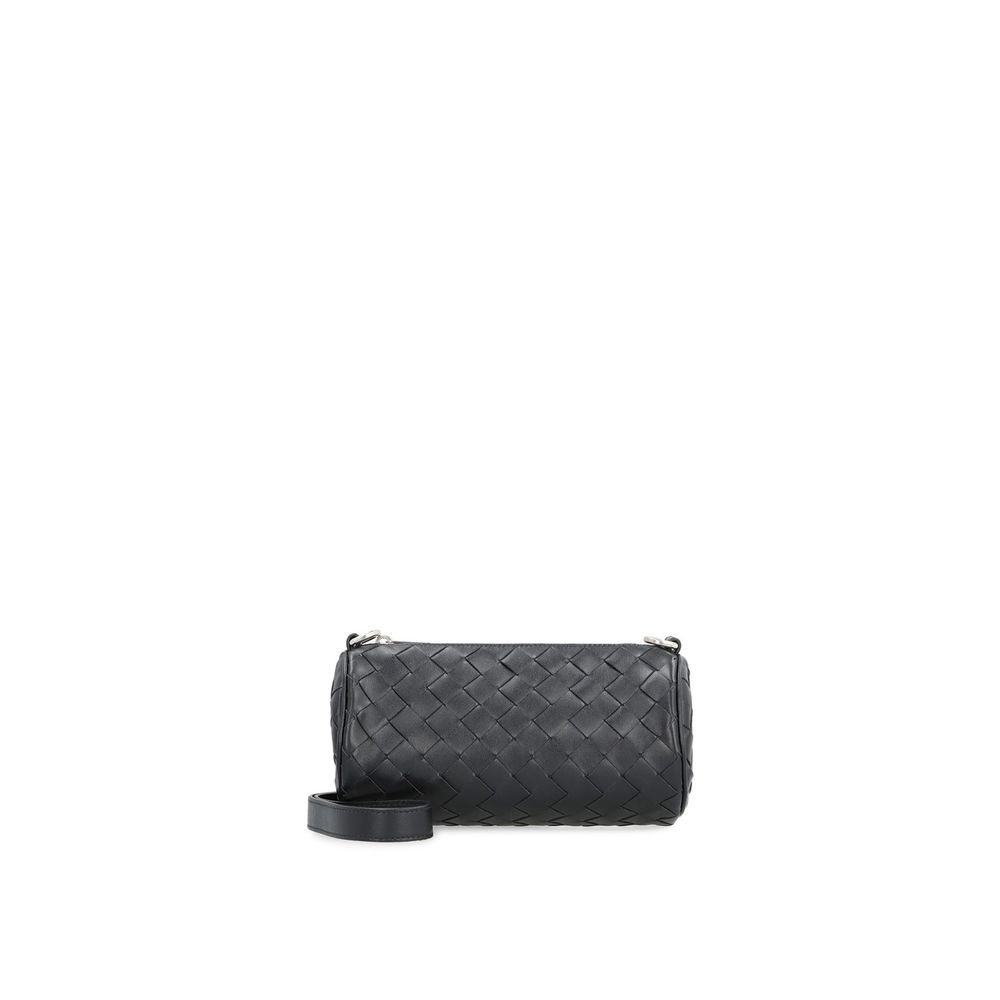 Bottega Veneta Black Calfskin Shoulder Bag