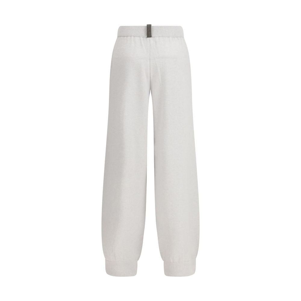 Fabiana Filippi Gray Fleece Wool Casual Pants