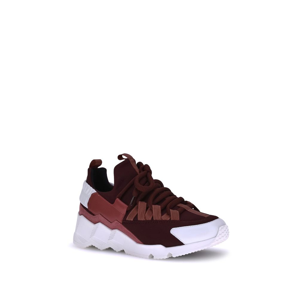 Pierre Hardy Bordeaux Neoprene Athletic Sneakers