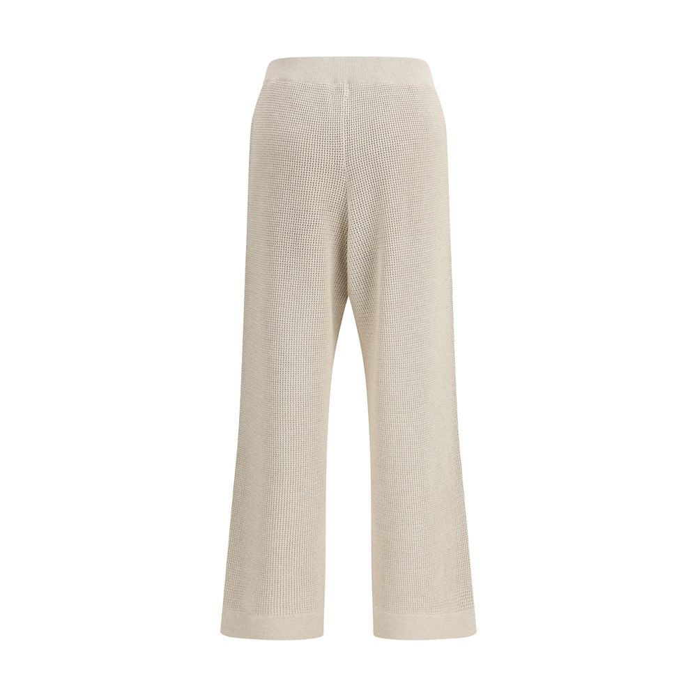 Brunello Cucinelli Beige Cotton Casual Pants