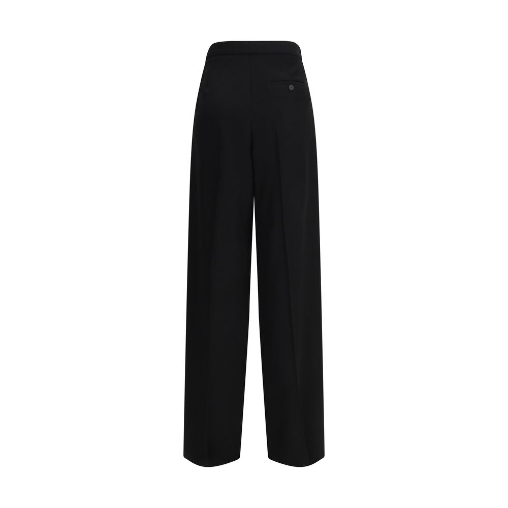 Balenciaga Black Cotton Dress Pants