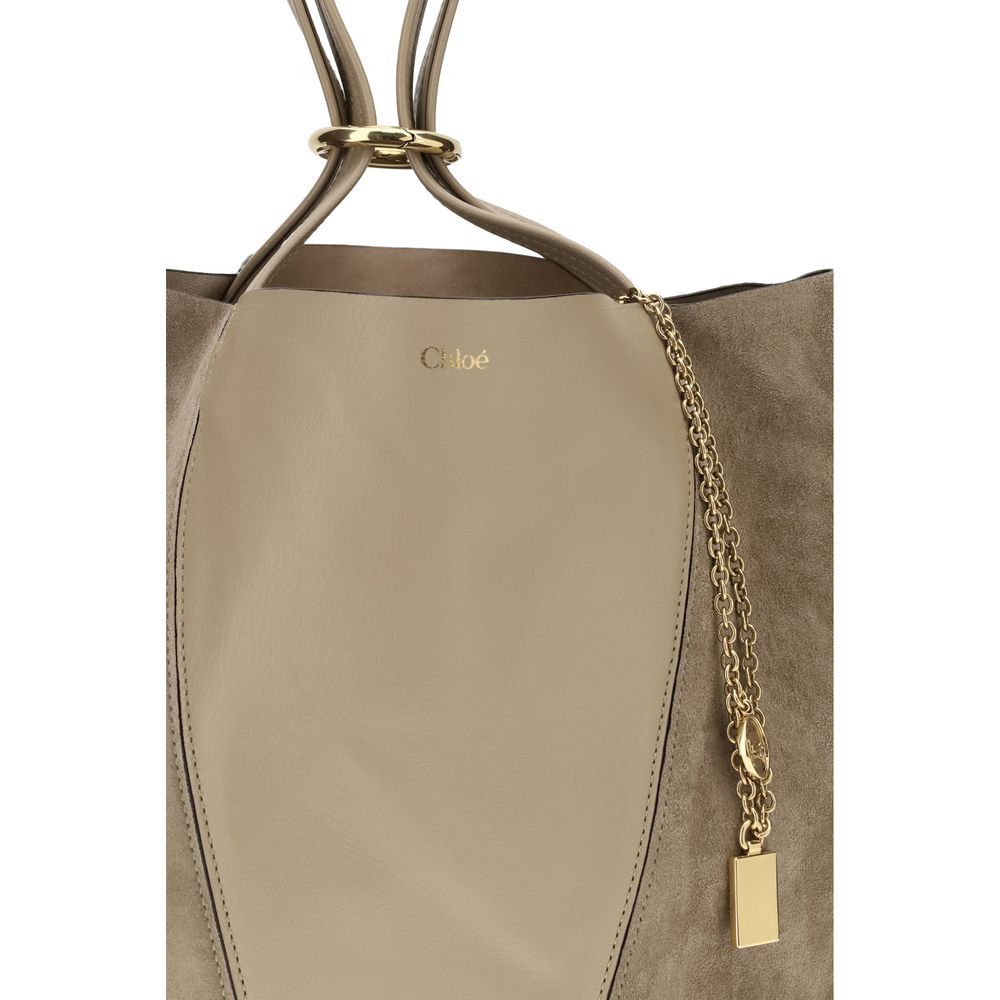 Chloé Beige Leather Shoulder Bag