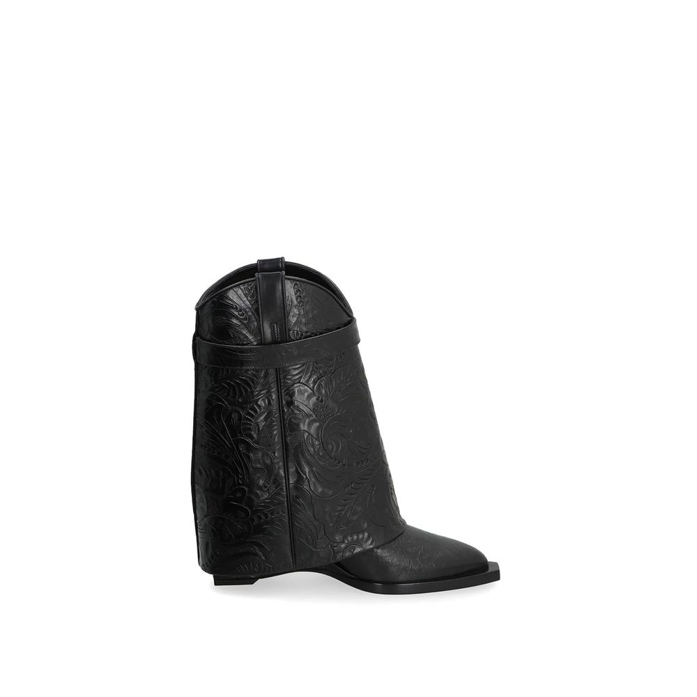 Givenchy Black Calfskin Ankle Boots