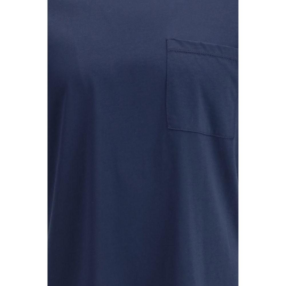 Cruna Blue Cotton T-Shirt