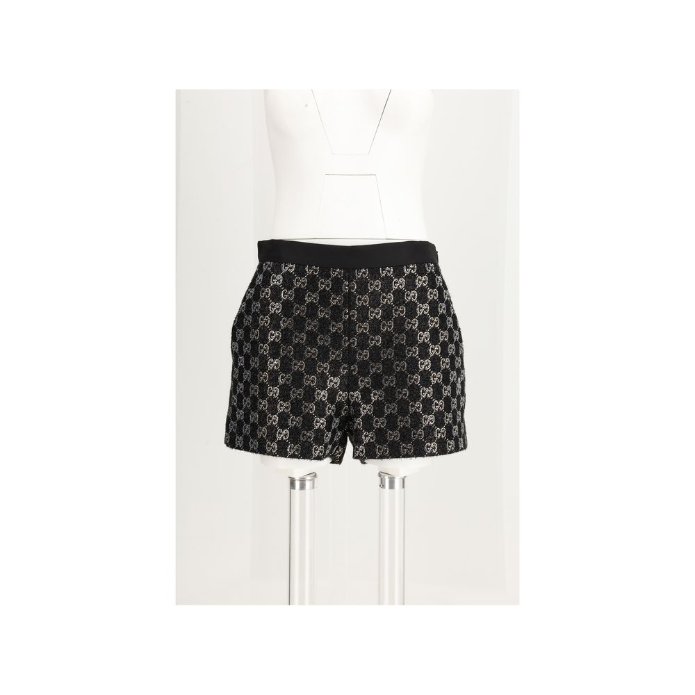 Gucci Black Viscose Shorts