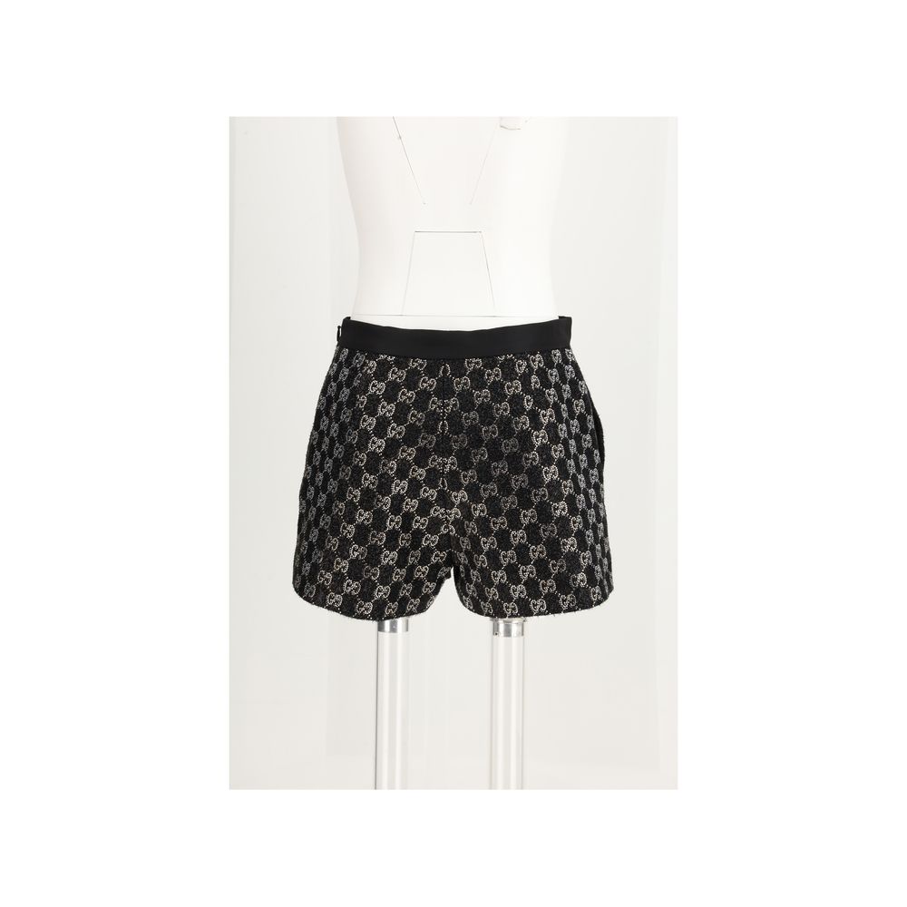 Gucci Black Viscose Shorts