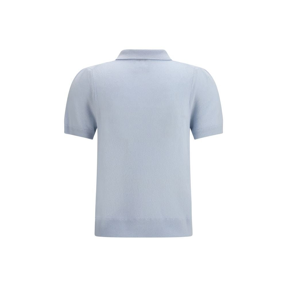 Allude Blue Cashmere Dress Shirt