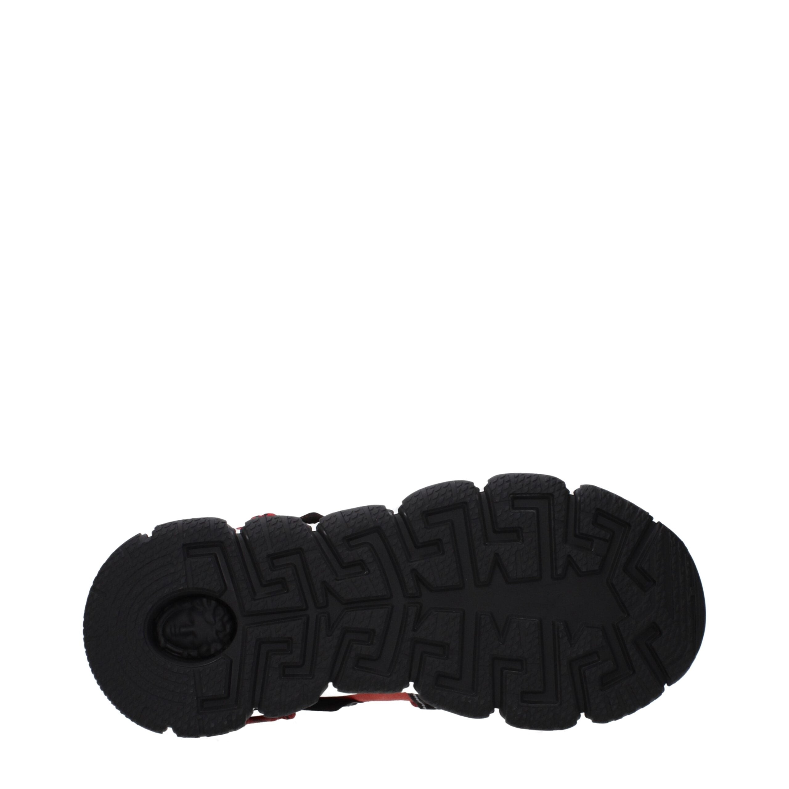 Versace Gray Leather Chunky Sneakers