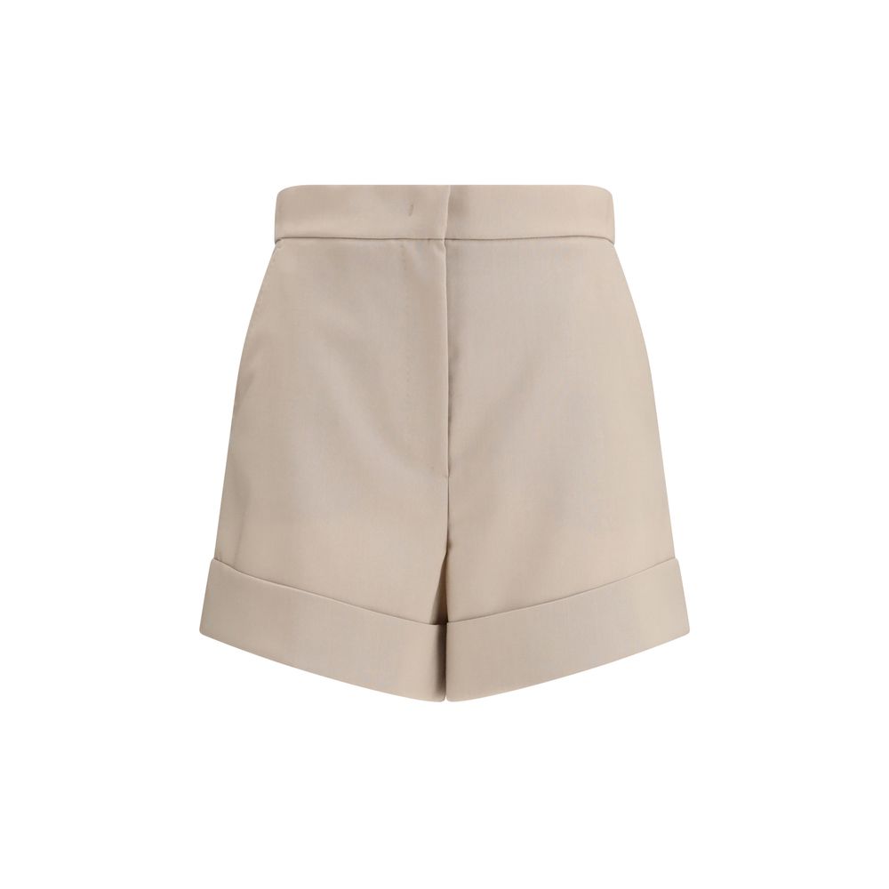 Max Mara Bicolor Wool Oves Aries Bermuda Shorts