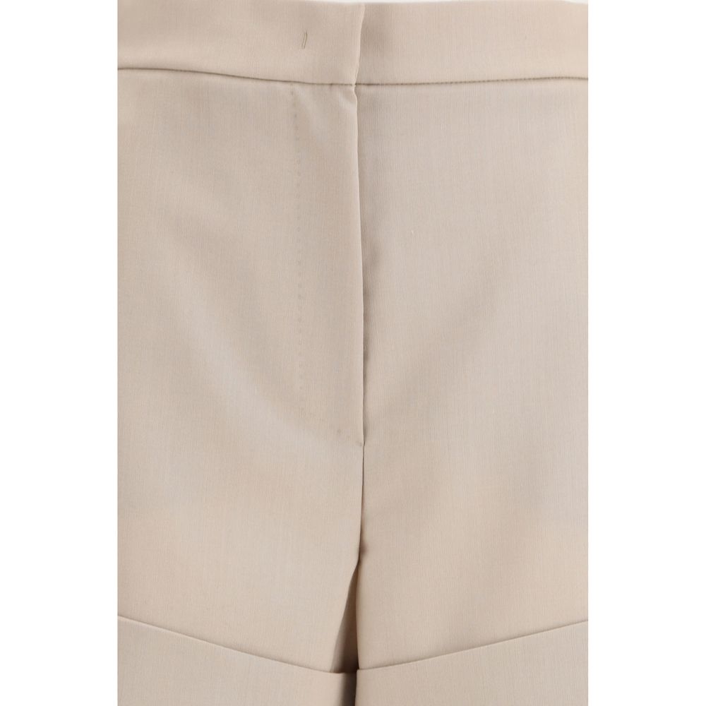 Max Mara Bicolor Wool Oves Aries Bermuda Shorts