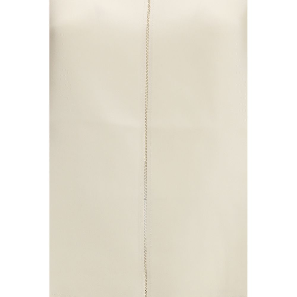 Loulou De Saison Beige Silk T-Shirt