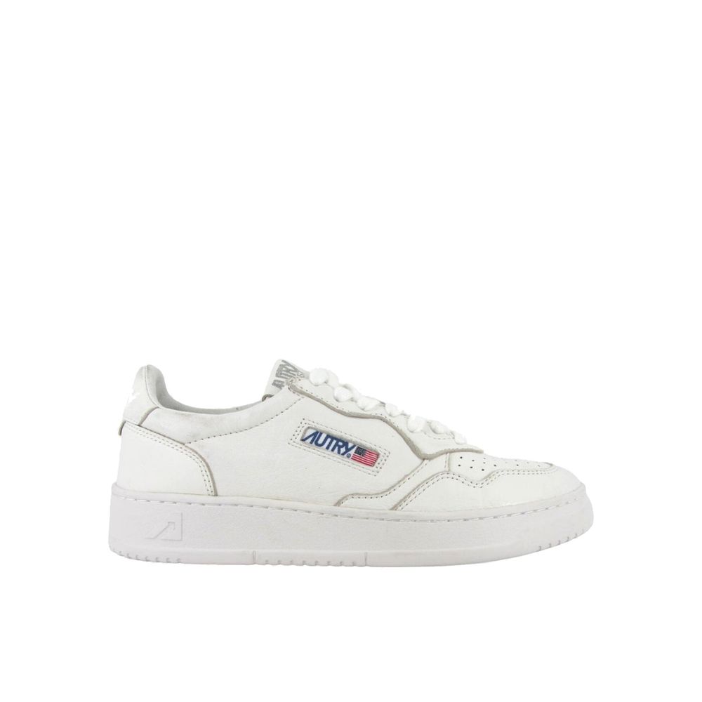 Autry White Leather Athletic Sneakers