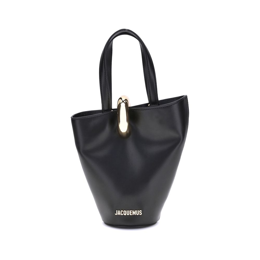 Jacquemus Black Calf Leather Bos Taurus Shoulder Bag