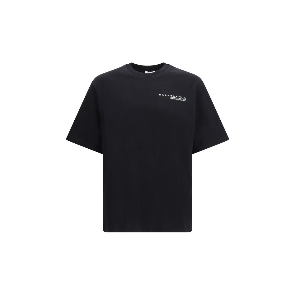 Casablanca Black Cotton T-Shirt