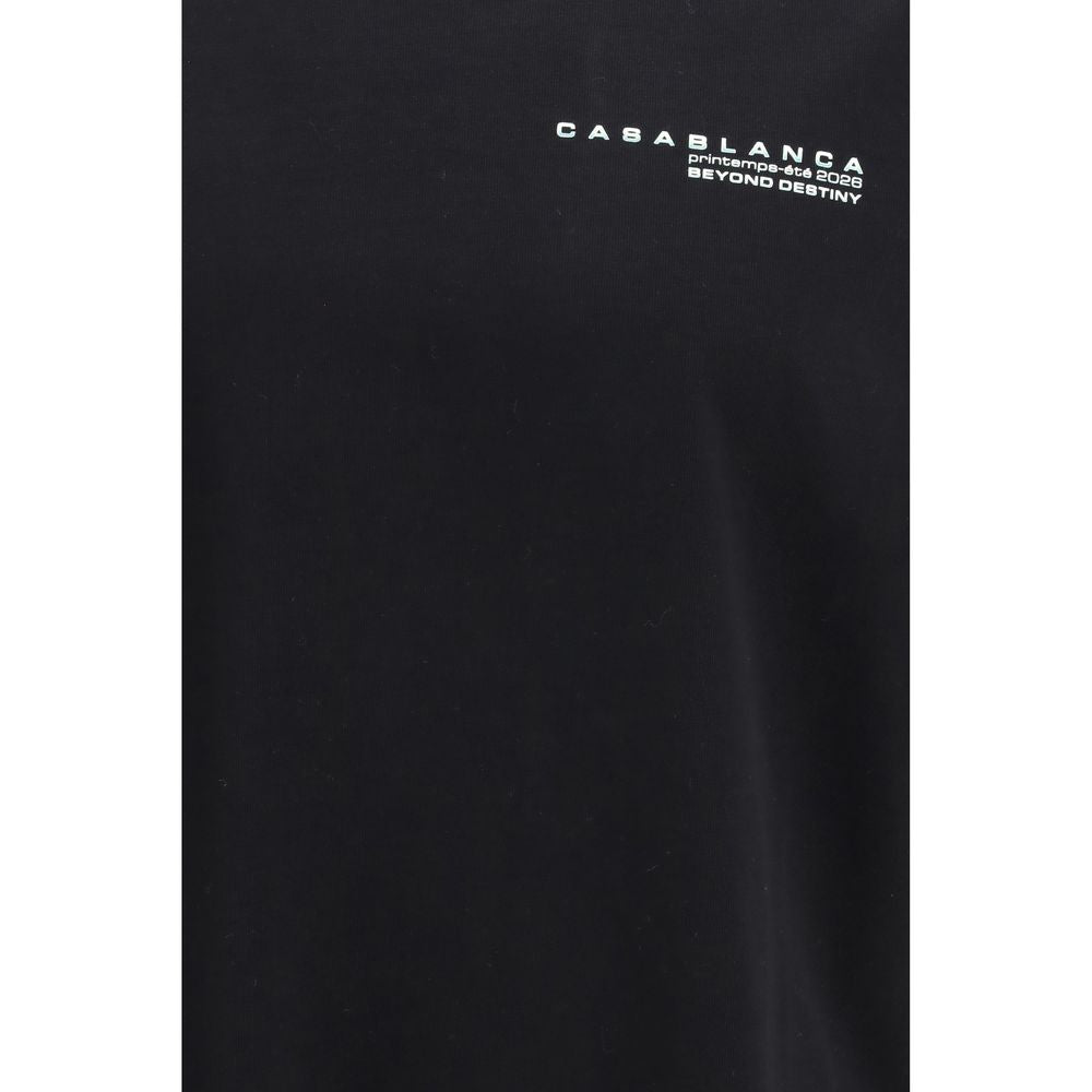 Casablanca Black Cotton T-Shirt