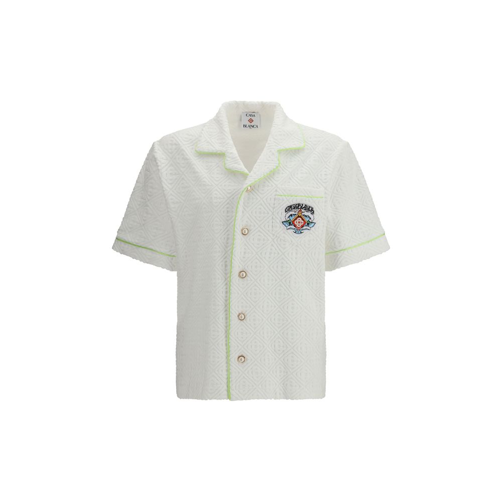 Casablanca White Cotton Shortsleeve Shirt