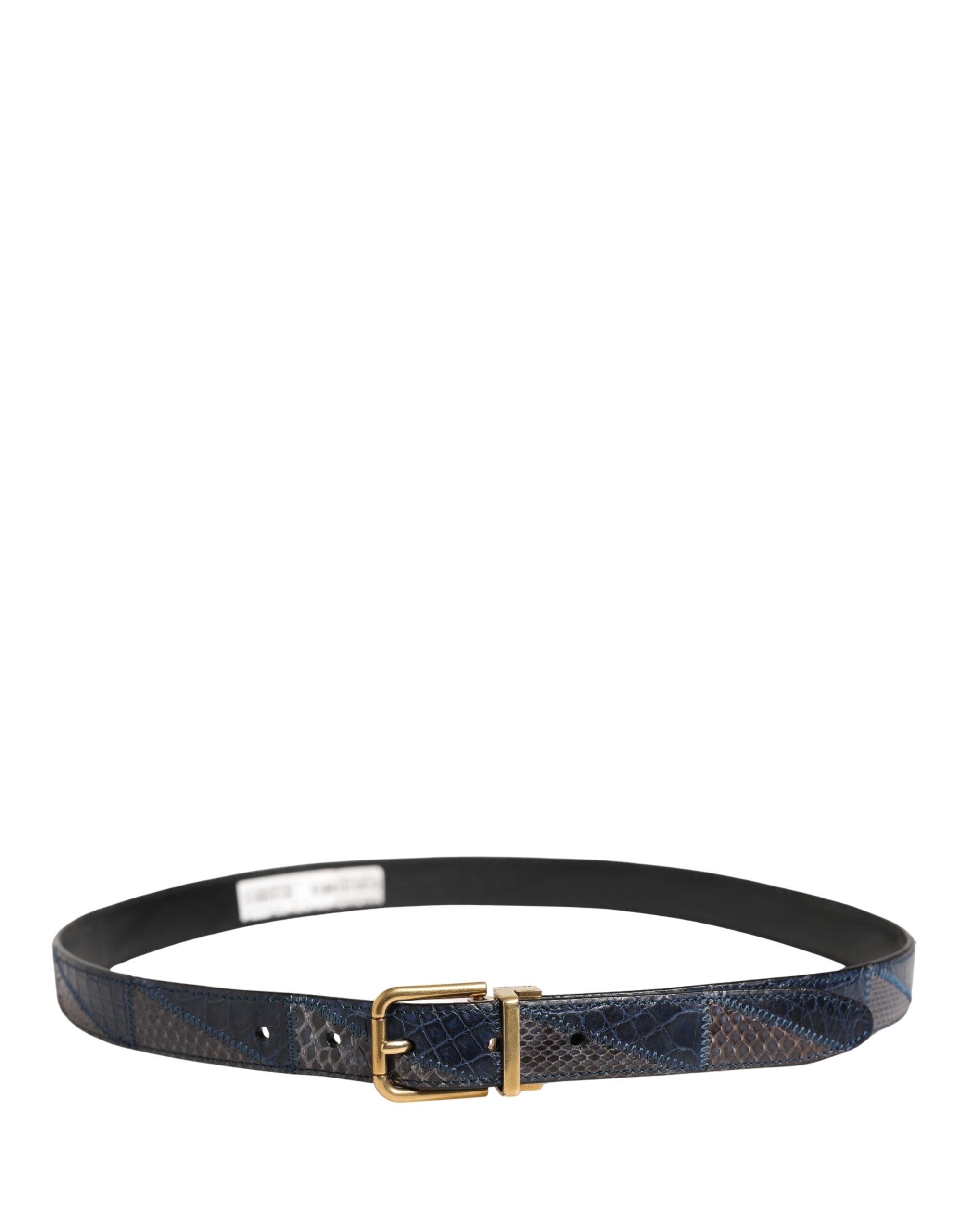 Dolce & Gabbana Men Multicolor Leather Metal Buckle Belt