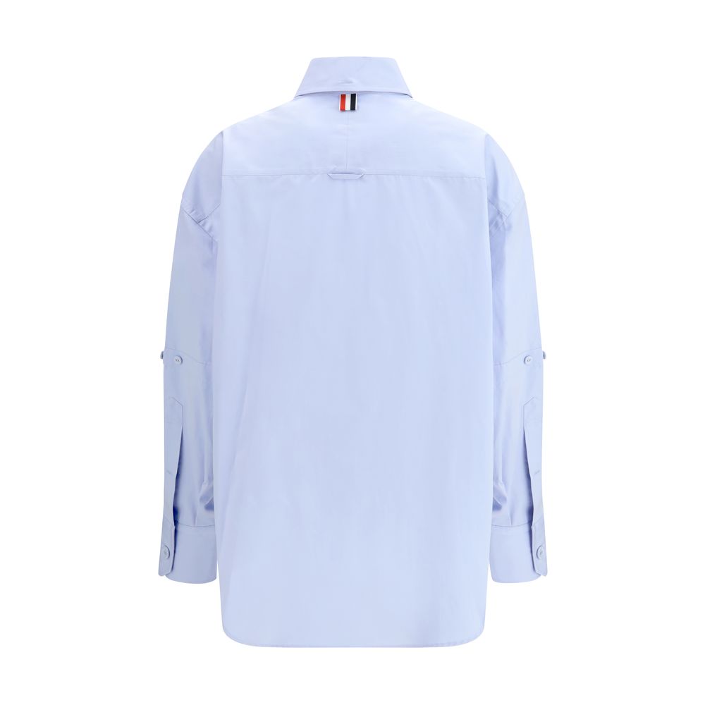 Thom Browne Blue Cotton Pattern Shirt