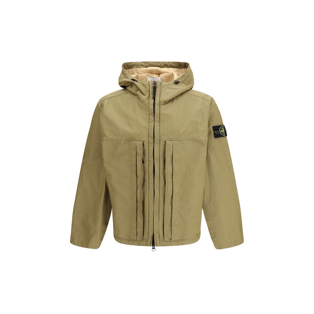 Stone Island Bicolor Cotton Shell Jacket