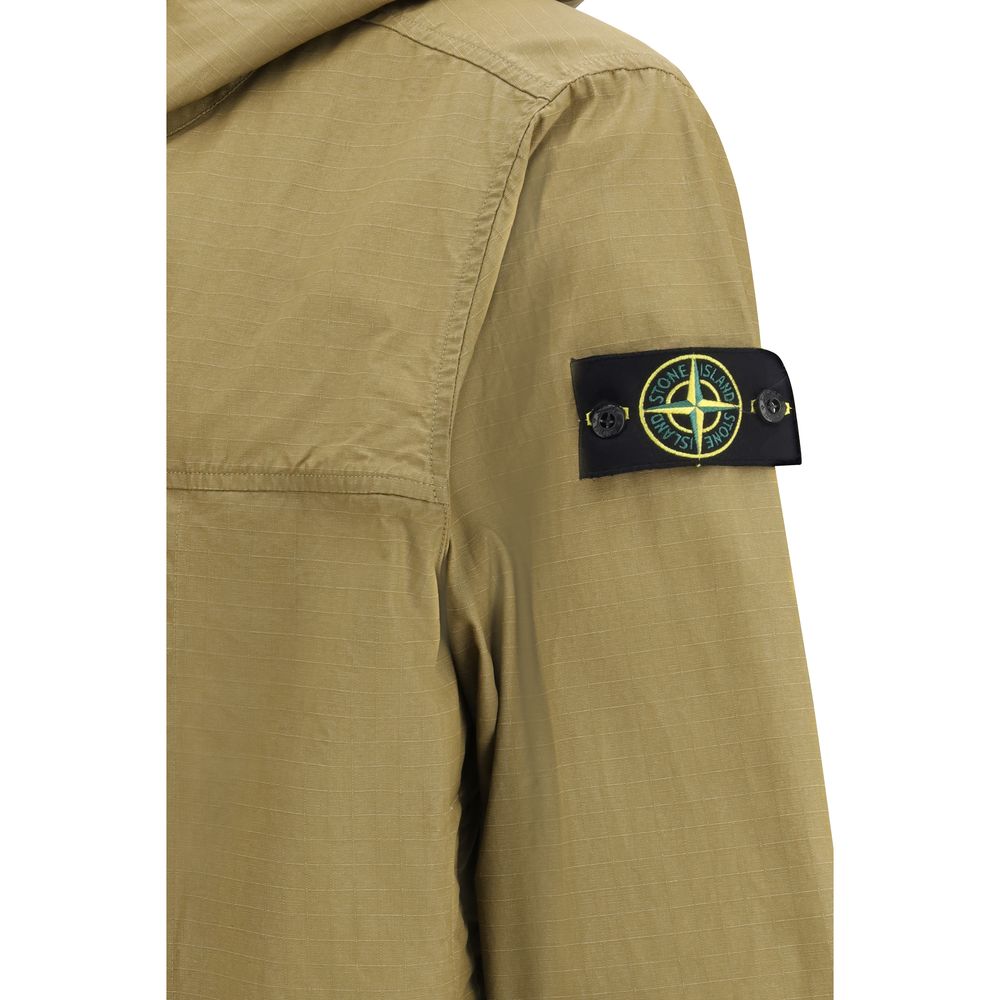 Stone Island Bicolor Cotton Shell Jacket