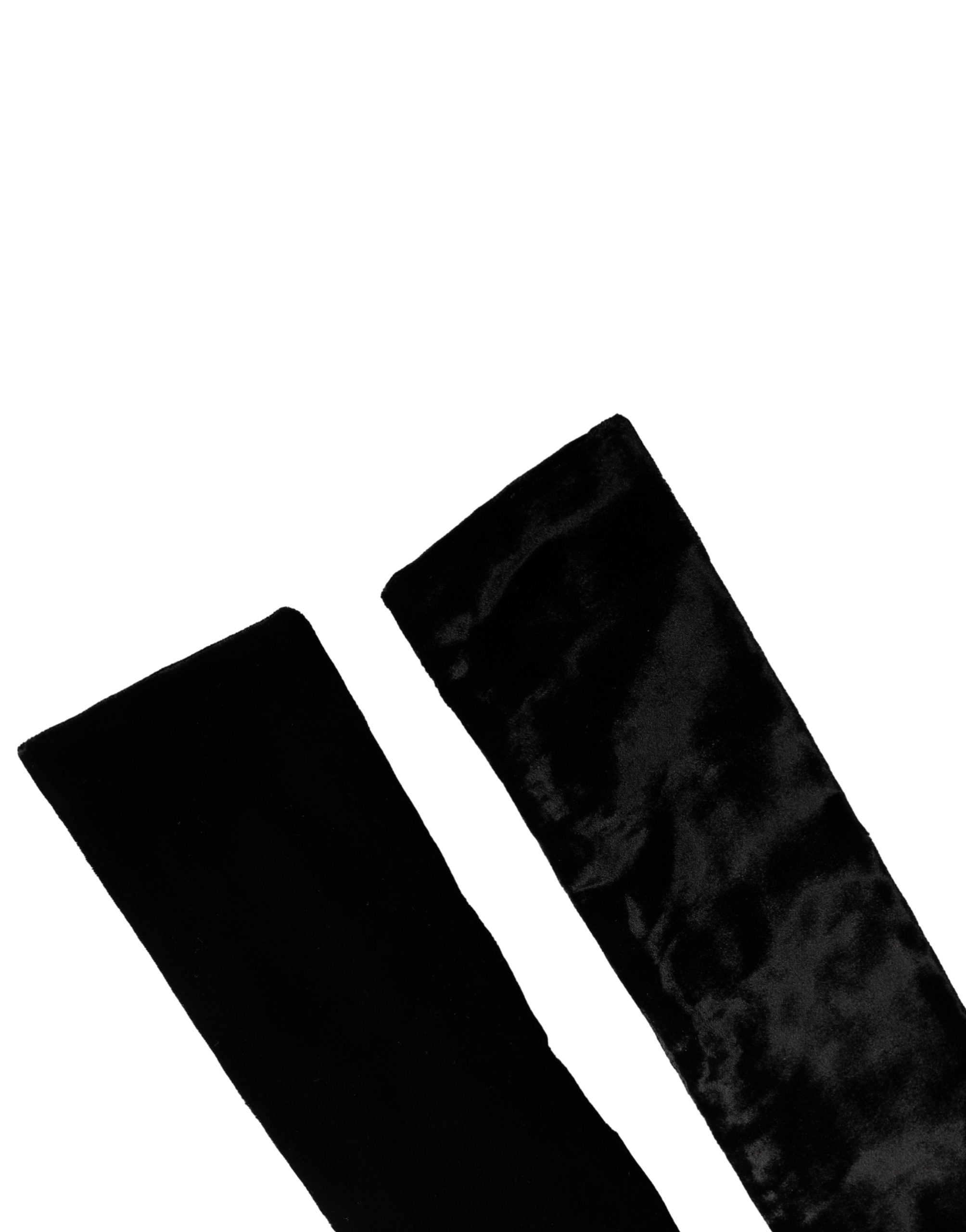 Dolce & Gabbana Black Viscose Satin Waist Women Cintura Belt