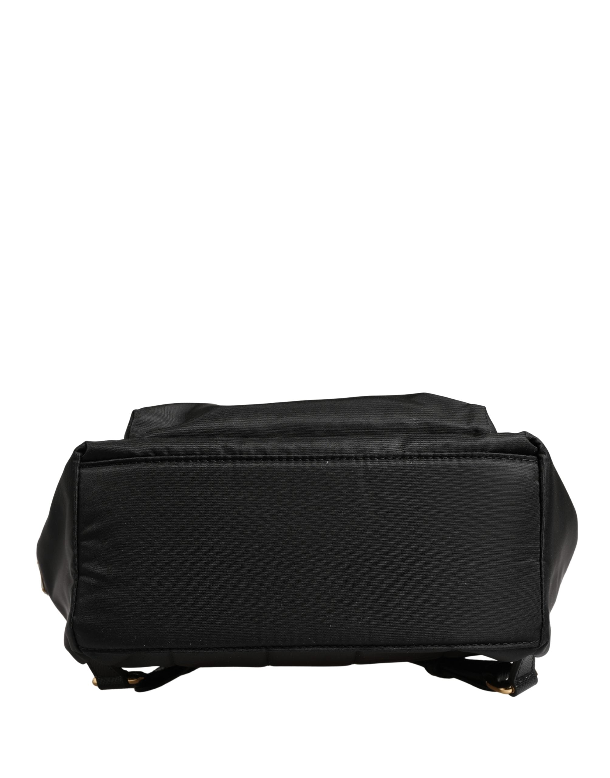 Dolce & Gabbana VULCANO Black Nylon #DGFAMILY Embellished Backpack Bag