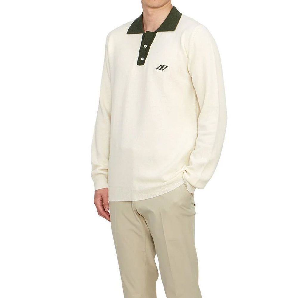 Autry Beige Cotton Polo Shirt