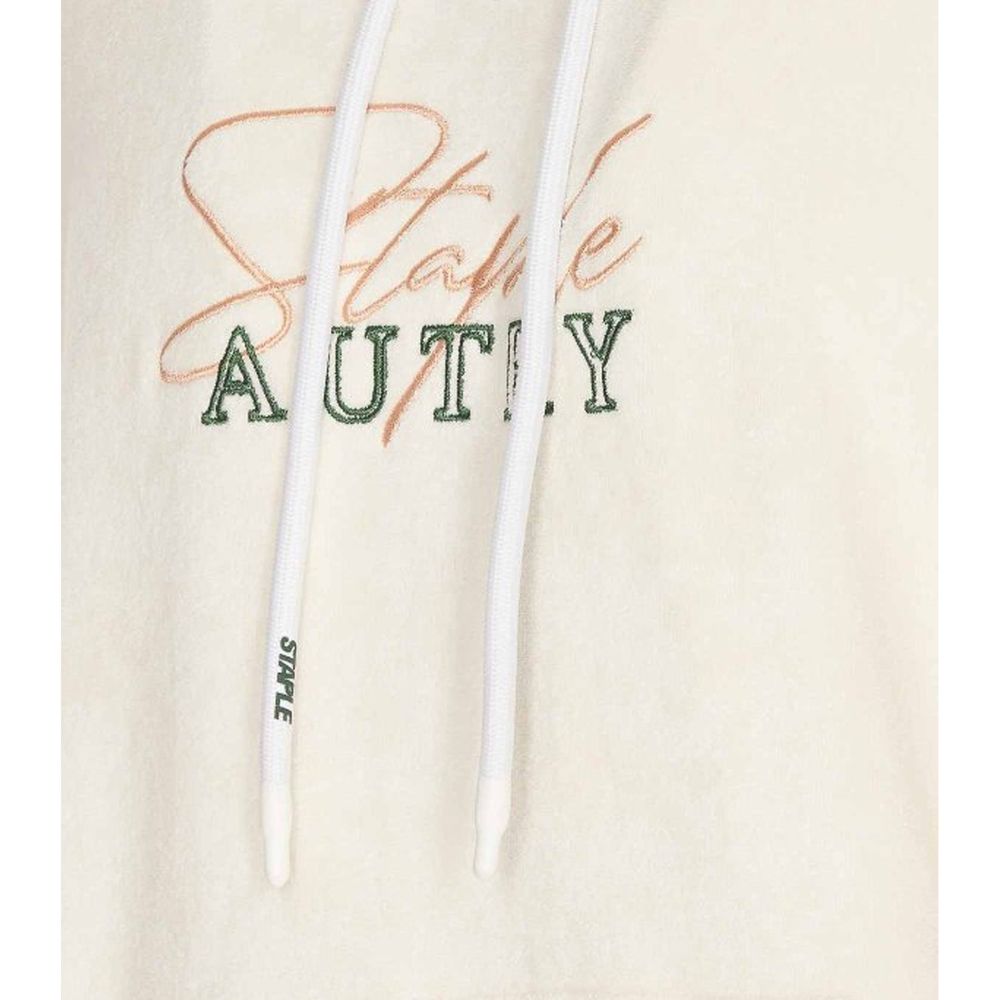 Autry White Cotton Hoodie