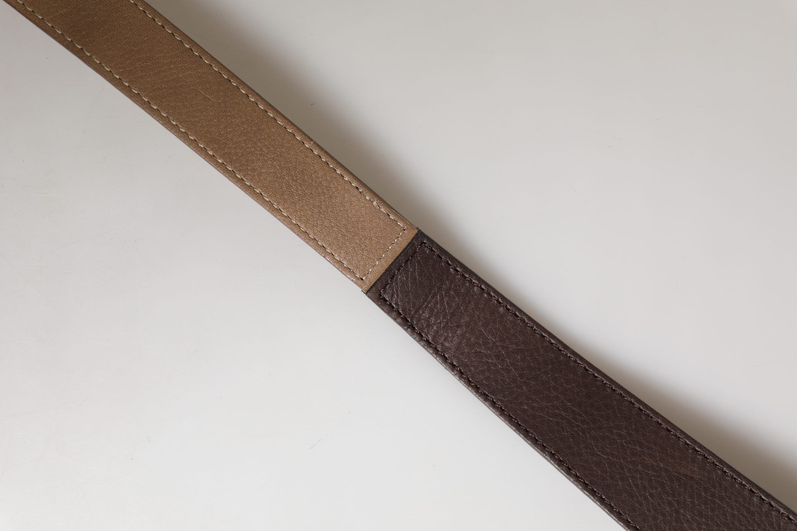 GF Ferre Brown Genuine Leather Logo Wide Waist Women Belt