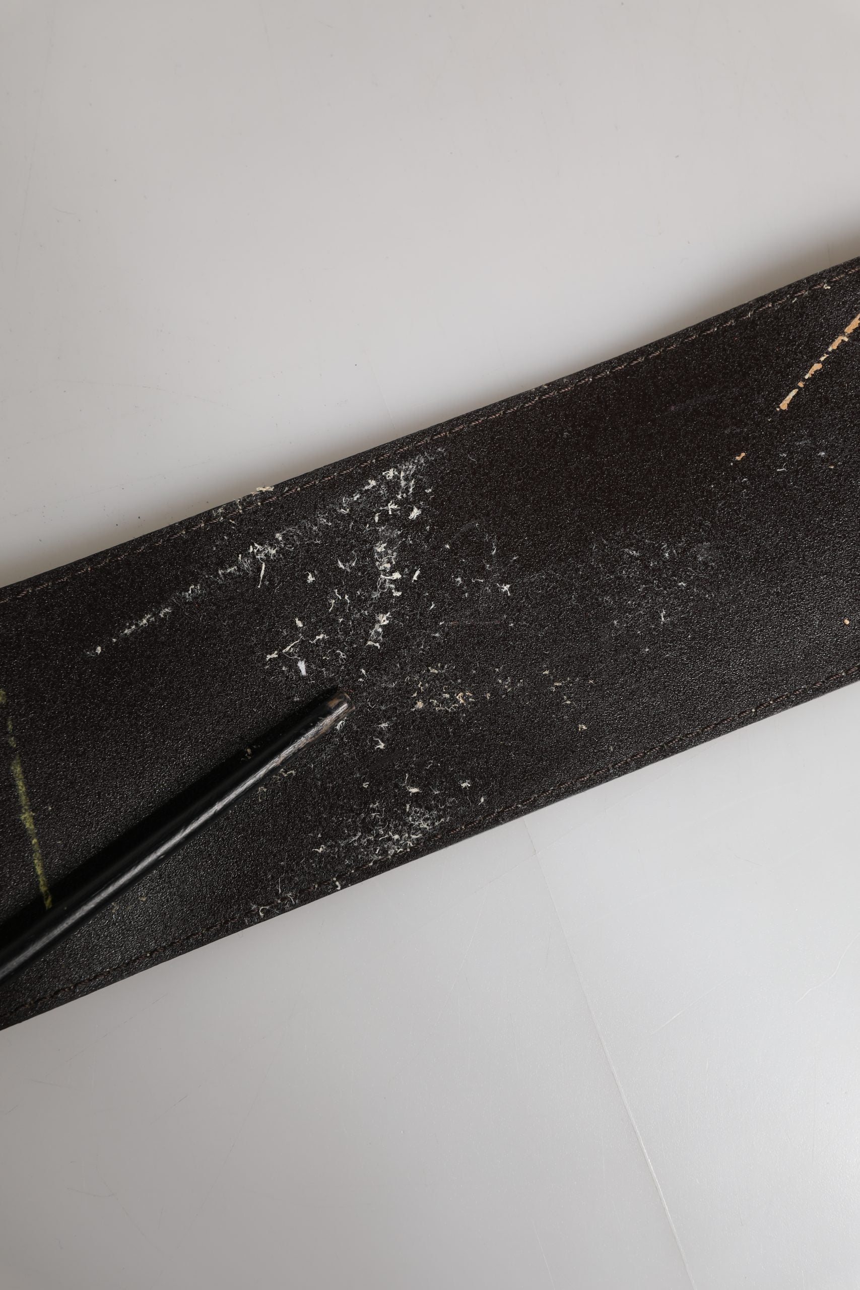 Versace Beige Suede Leather Silver Metal Buckle Belt