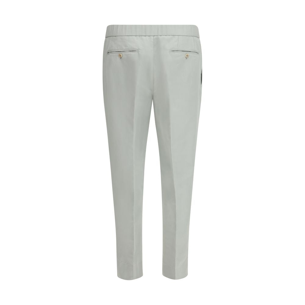Brioni White Linen Casual Pants