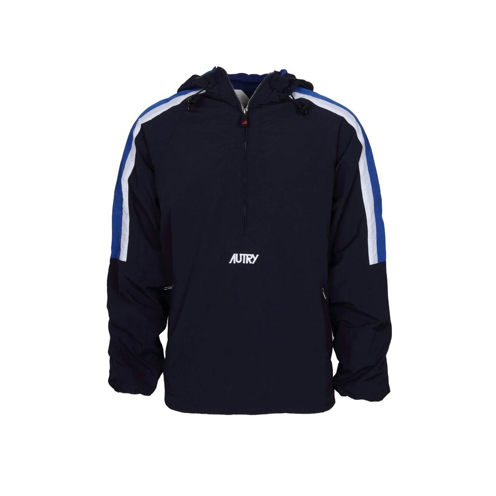 Autry Blue Nylon Shell Jacket