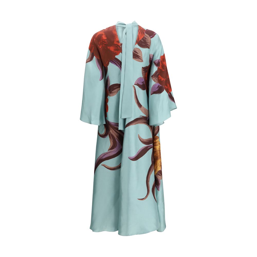 La Double J Multicolor Silk Casual Dress