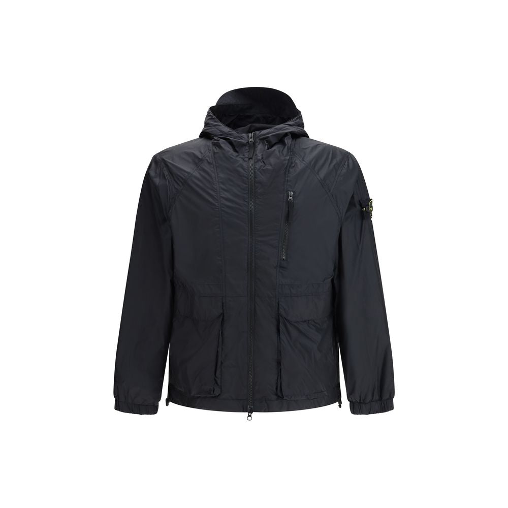 Stone Island Blue Polyamide Shell Jacket