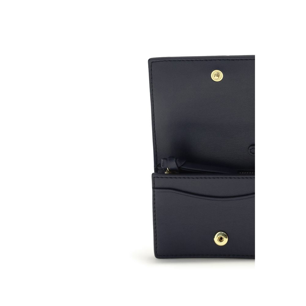 Ganni Black Recycled Leather Wallet