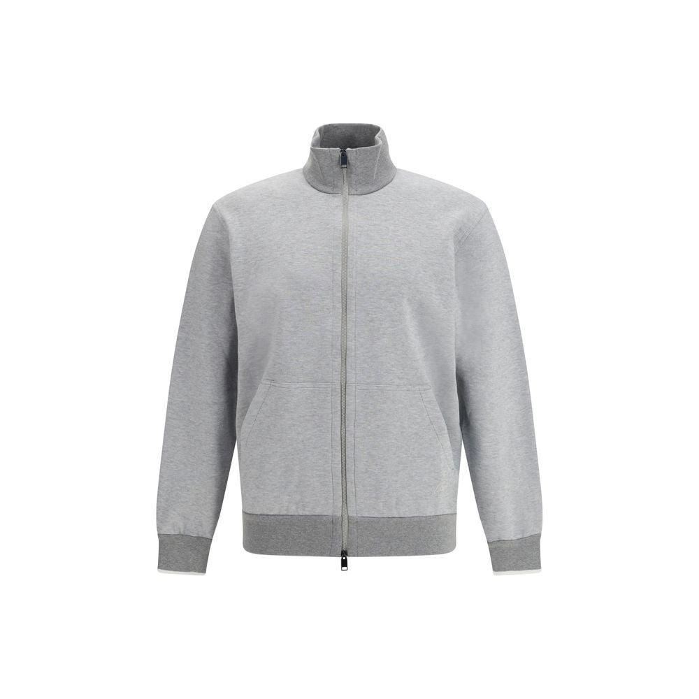 Brioni Gray Cotton Sweatshirt