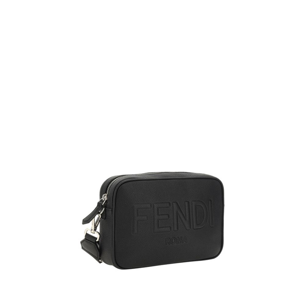 Fendi Black Cotton Shoulder Bag