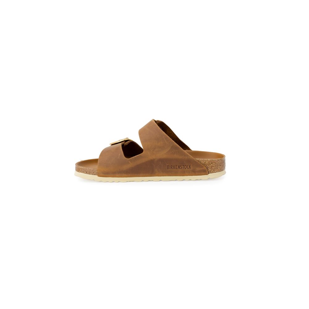 Birkenstock Brown Leather Slippers