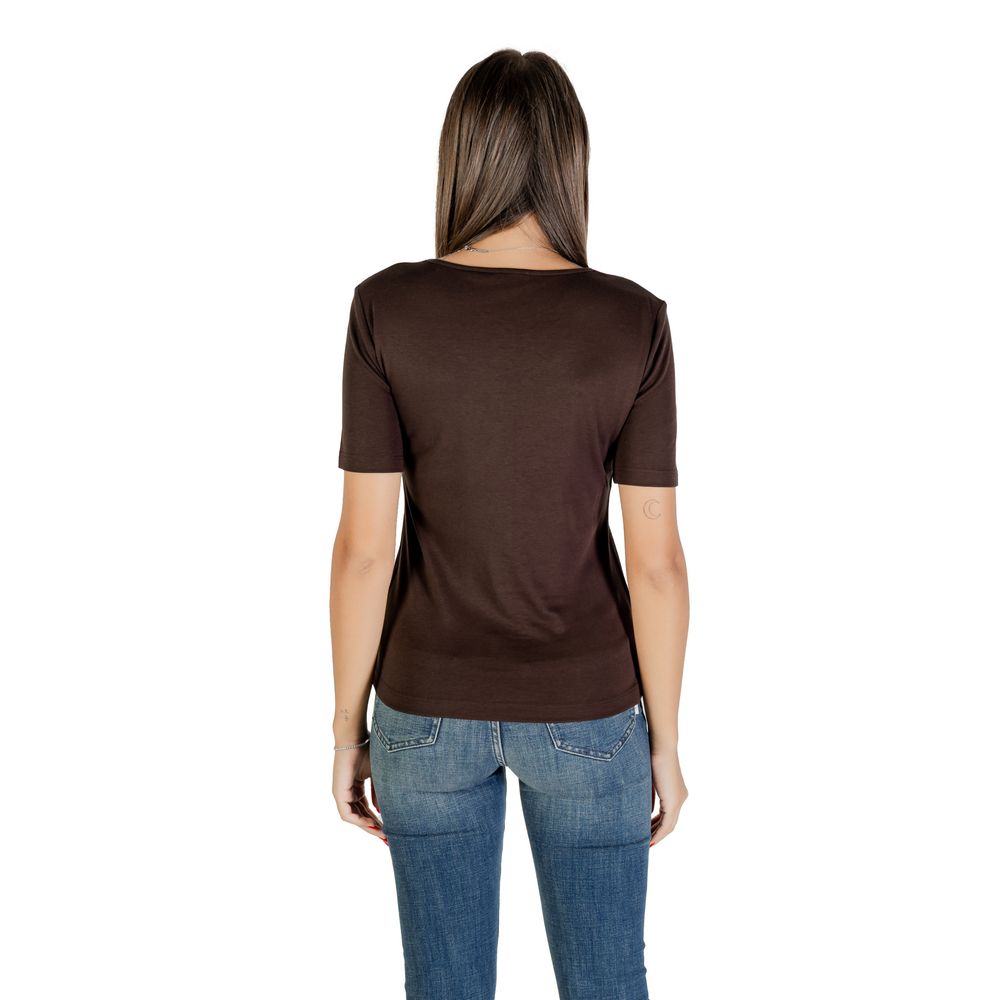 Street One Brown Cotton T-Shirt