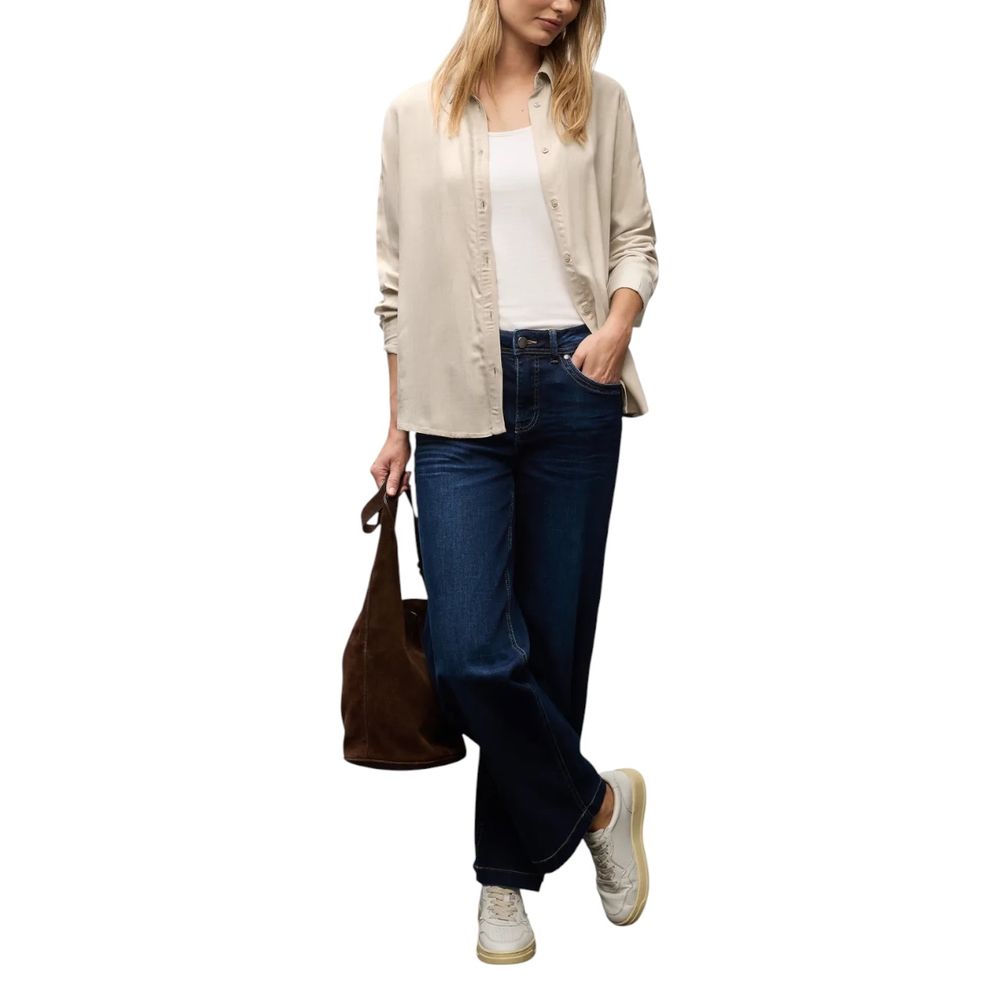 Street One Beige Viscose Blouse